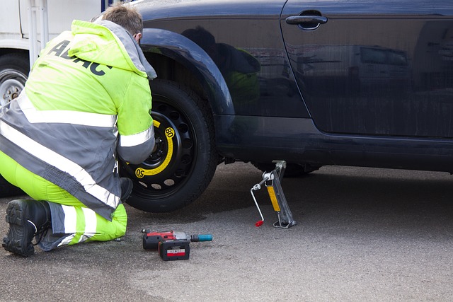 Step to Replace a flat Van Tire